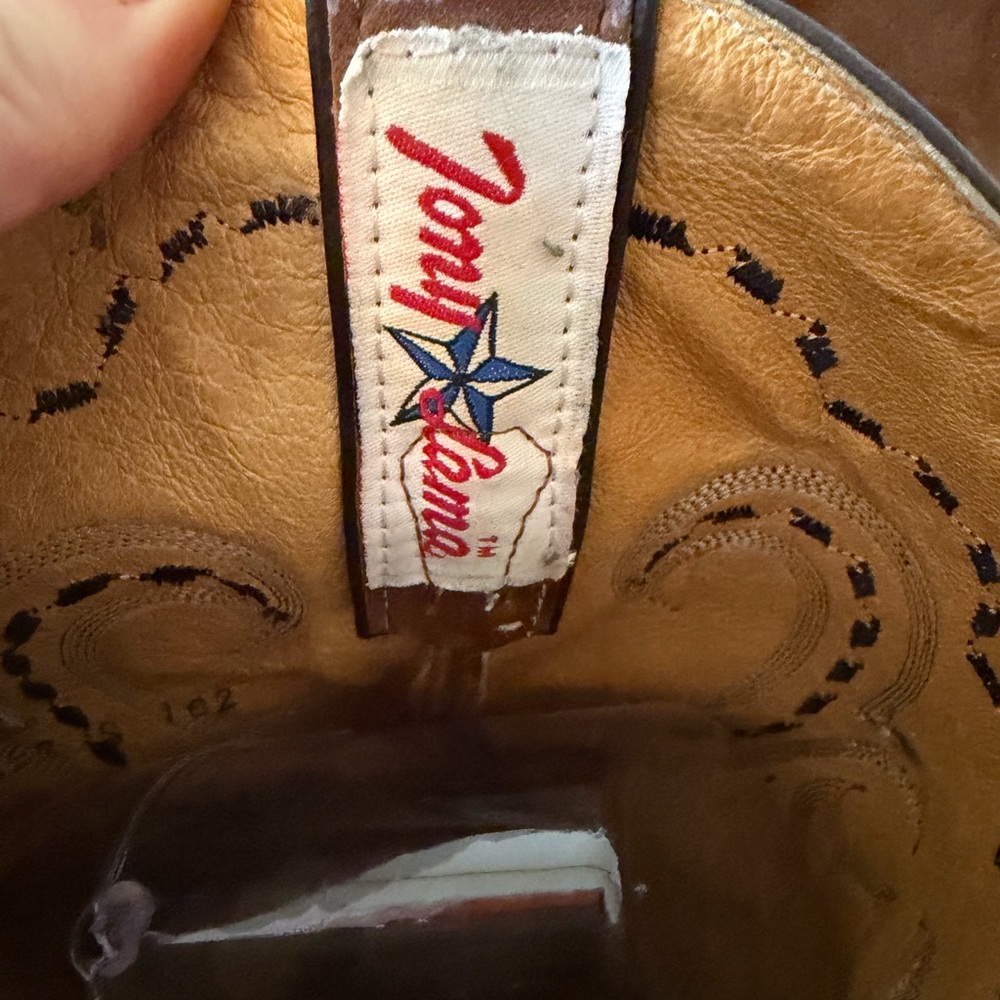 Tony Lama Boots 2001 Vintage Stallion‎ Cowboy Boots Mens Size 10 western - Picture 2 of 9